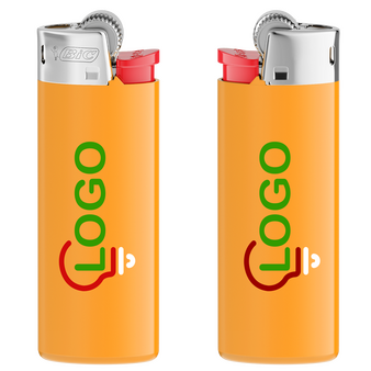 BIC®-Reibradfeuerzeug Mini, 3-farbig beidseitig bedruckt