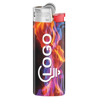 BIC®-Reibradfeuerzeug Mini, 4/0-farbig rundherum bedruckt