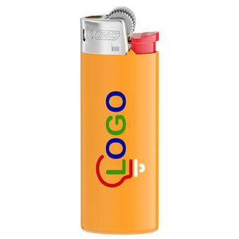 BIC®-Reibradfeuerzeug Mini, 4-farbig beidseitig bedruckt