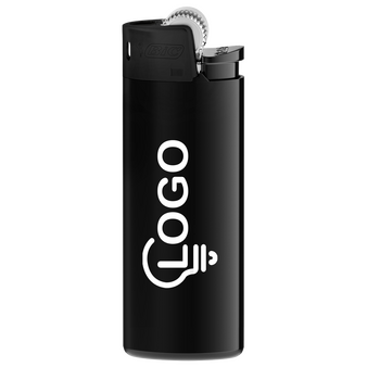 BIC®-Reibradfeuerzeug Mini schwarz, 1-farbig einseitig bedruckt