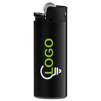 BIC®-Reibradfeuerzeug Mini schwarz, 2-farbig beidseitig bedruckt