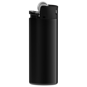 BIC®-Reibradfeuerzeug Mini schwarz, 4/0-farbig einseitig bedruckt