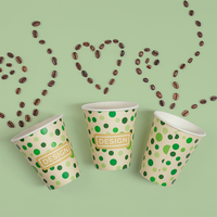 Bio Becher einwandig 250 ml, 4/0-farbig