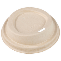 Bio Pappdeckel mit Trinkloch für Getränkebecher 400 ml