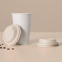 Bio Pappdeckel mit Trinkloch für Getränkebecher 500 ml