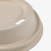 Bio Pappdeckel mit Trinkloch für Getränkebecher 500 ml