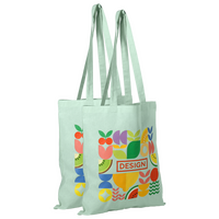 Bio-Baumwolltasche farbig, Langhenkel