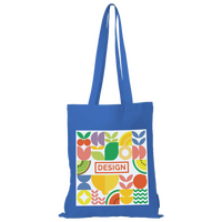 Bio-Baumwolltasche farbig, Langhenkel