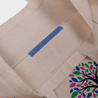 Bio-Baumwolltasche, Langhenkel, 4-farbig, einseitig bedruckt, Detail