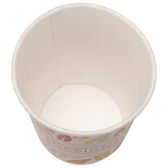 Bio-Becher doppelwandig mit Eichstrich 200 ml, 4/0-farbig (CMYK)