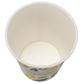 Bio-Becher einwandig mit Eichstrich 200 ml, 4/0-farbig (CMYK)