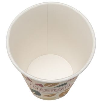 Bio-Becher einwandig mit Eichstrich 300 ml, 4/0-farbig