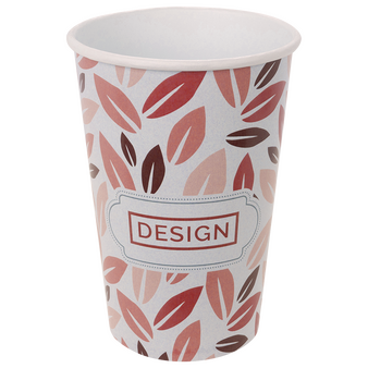 Bio-Becher einwandig mit Eichstrich 400 ml, 4/0-farbig