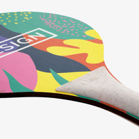 Birkenholzschläger mit Ball und vollflächigem Design