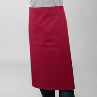 Bistroschürzen, bestickt, ein Stickbereich, Schürze, Gastro, bordeaux