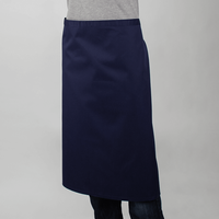 Bistroschürzen, bestickt, ein Stickbereich, Schürze, Gastro, blau