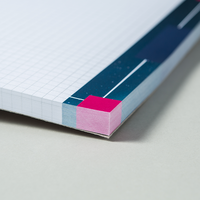 Block, farbig bedruckt, liegend