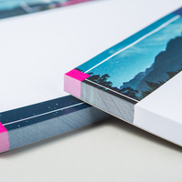 Block quer, farbig bedruckt, liegend