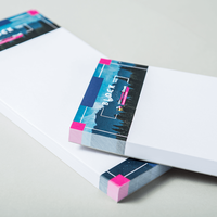 Block, farbig einseitig bedruckt, liegend