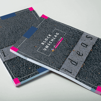 Block mit Deckblatt, farbig bedruckt; liegend