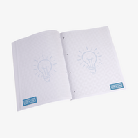 Block, bedruckt, Hoch, aufgeschlagen 