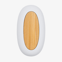 Bluetooth 5.0 In-Ear-Kopfhörer mit Ladebox aus Recycling-ABS und Bambus von oben