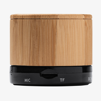 Bluetooth Lautsprecher aus Bambus mit Radio, Schwarz