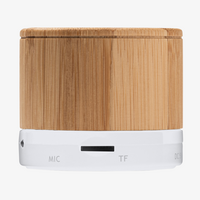 Bluetooth Lautsprecher aus Bambus mit Radio, Weiß