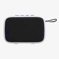 Bluetooth Lautsprecher aus mattem Gummi mit Touch-Oberfläche, Weiß