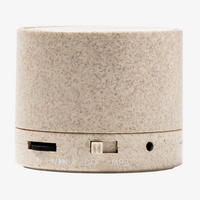 Bluetooth-Lautsprecher aus Weizenfasern mit FM-Radio, Seitenansicht