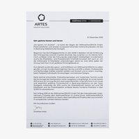 Briefpapier, bedruckt, Vorderseite