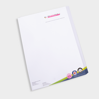 Briefpapier, farbig bedruckt, liegend