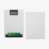 Briefpapier, farbig bedruckt, Vorder und Rueckseite