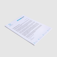 Briefpapier, farbig bedruckt, liegend