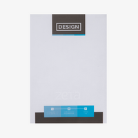 Briefpapier DIN A4, 4/1 farbig (Vorderseite: farbig / Rückseite: Graustufen), Bankpostpapier mit Wasserzeichen