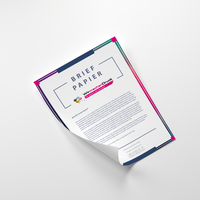 Briefpapier DIN A5, 4/1 farbig, Vorderseite