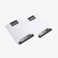 Briefpapier DIN A4, 1/1 farbig (Vorderseite: Graustufen / Rückseite: Graustufen), Bankpostpapier mit Wasserzeichen