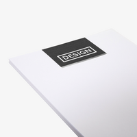 Briefpapier DIN lang, 1/1 farbig (Vorderseite: Graustufen / Rückseite: Graustufen), Bankpostpapier mit Wasserzeichen