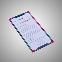 Briefpapier, farbig bedruckt, liegend