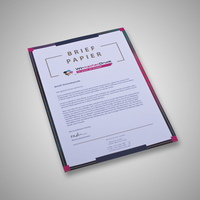 Briefpapier, farbig bedruckt, liegend