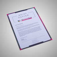 Briefpapier, farbig bedruckt, liegend