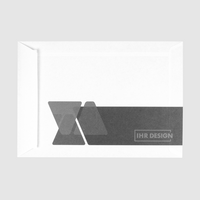 Briefumschlag DIN C5 (Lasche an der schmalen Seite), haftklebend mit Fenster, beidseitig 1/1 bedruckt, Rückseite