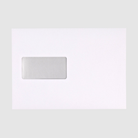 Briefumschlag DIN C5 (Lasche an der schmalen Seite), haftklebend mit Fenster, unbedruckt weiß