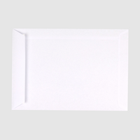 Briefumschlag DIN C5 (Lasche an der schmalen Seite), haftklebend mit Fenster, weiß, bedruckt mit Dialogpost Frankierwelle, Rückseite