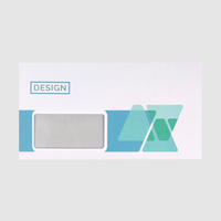 Briefumschlag DIN lang kompakt quer, haftklebend mit Fenster, beidseitig 4/4 farbig bedruckt