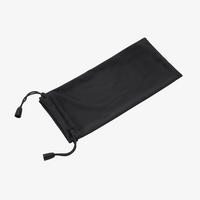 Brillenetui mit Kordelzug schawrz