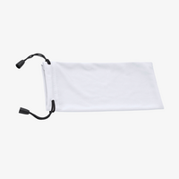 Brillenetui mit Kordelzug weiß