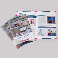 Broschüre mit Drahtheftung, Endformat DIN lang (99 x 210 mm)