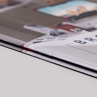 Broschüre mit Drahtheftung Endformat Quadrat 14,8 cm x 14,8 cm Klammer aussen