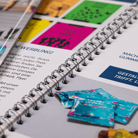 Broschüre mit Metall-Spiralbindung Endformat DIN A6 Detailansicht Spirale